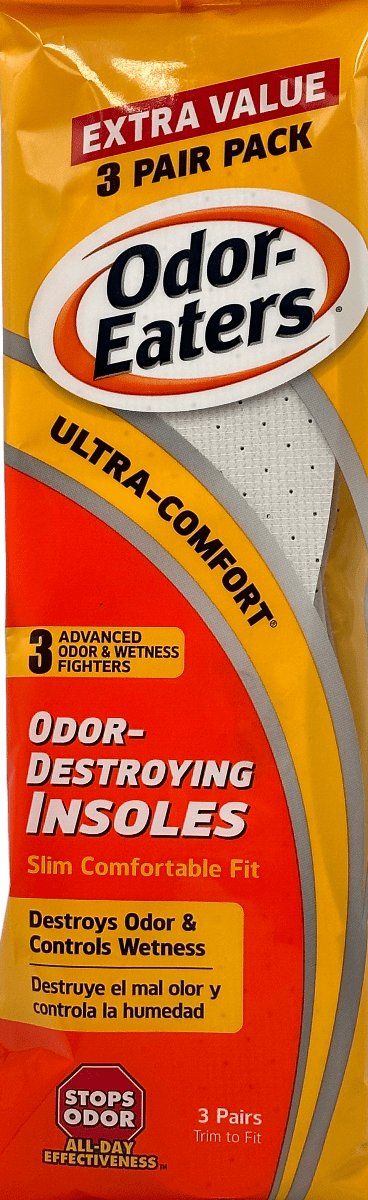 Odor Eaters – Ultra Comfort – Odor Destroying Insoles – 3 Pair Pack